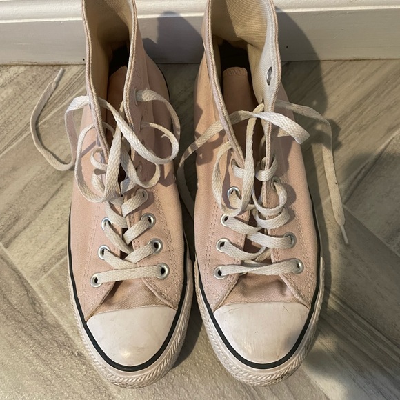 Converse Women's Pink High-Top Sneakers - Picture 3 of 3